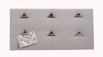 Memoboard mit Klemmen