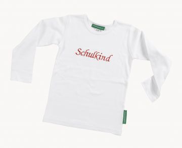 Schulkind, Longsleeve wei
