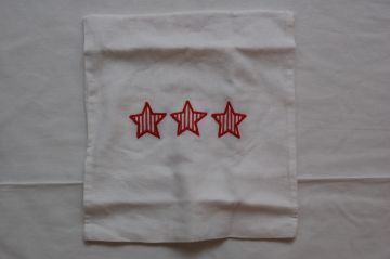 $$ Kuschelkissen rot Sterne No. 53182