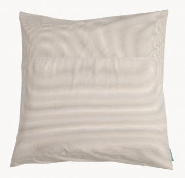 $$ Kopfkissen beige gestreift No. 42193