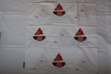 $$ Kopfkissen Segelboot No. 42191